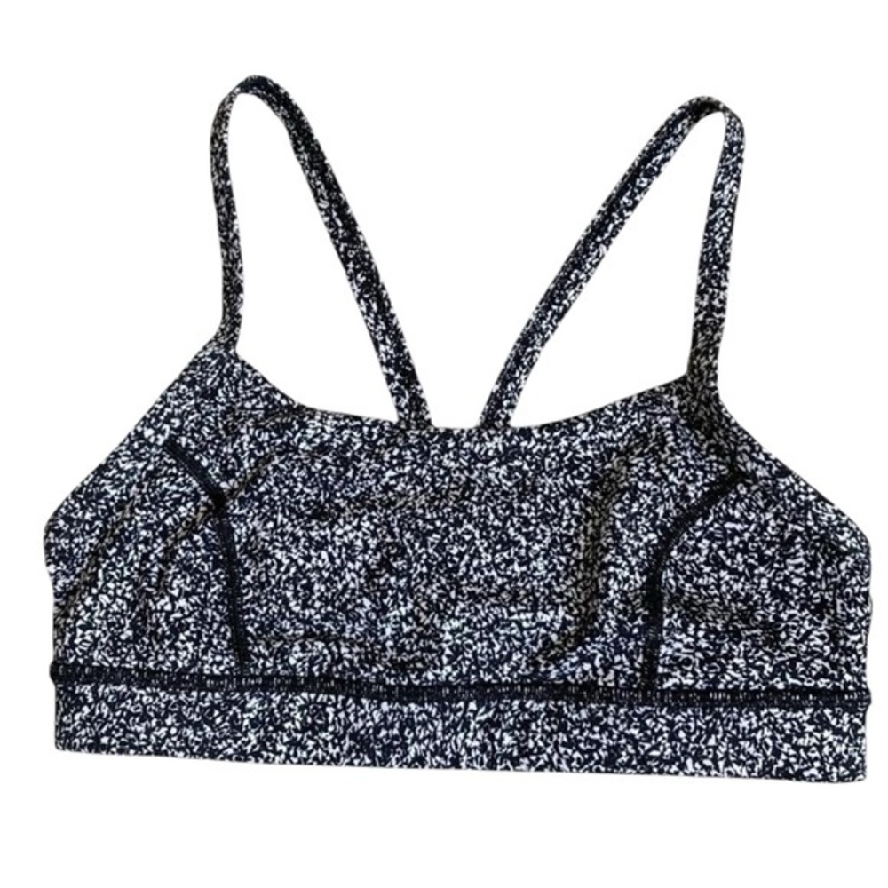 Lululemon Rise and Run Sports Bra in Flashback Static